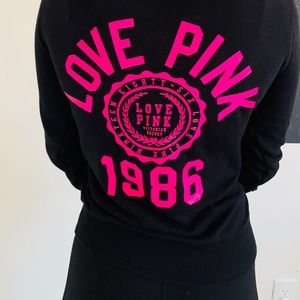 PINK quarter zip sweater